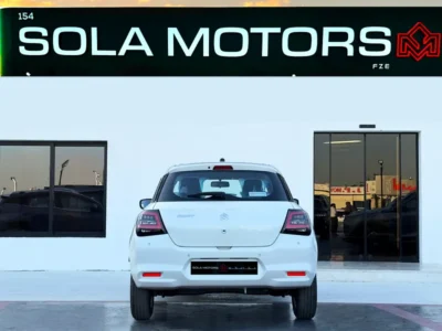 2026 Suzuki Swift GLX 1.2L CVT AT 3 Cylinders Engine White Black Hatchback