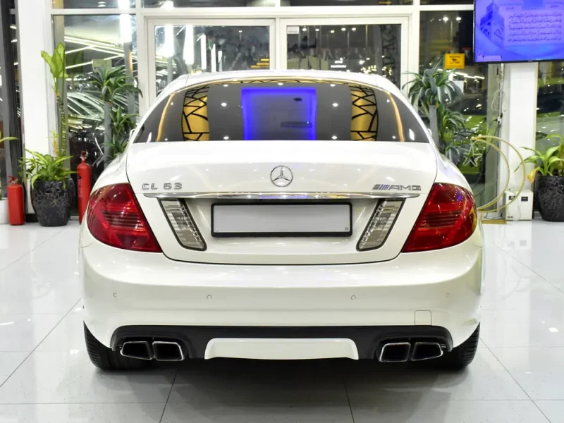2011 Mercedes-Benz CL-Class CL 63 AMG 8 Cylinders Engine White Beige Coupe