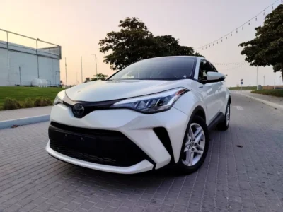 2021 Toyota C-HR VX Hybrid 4 Cylinders Engine White Grey Hatchback GCC