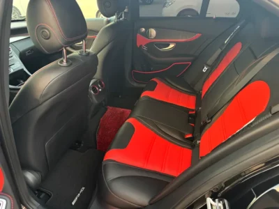 2016 Mercedes-Benz C-Class C 63 S AMG 8 Cylinders Engine Black Red Sedan