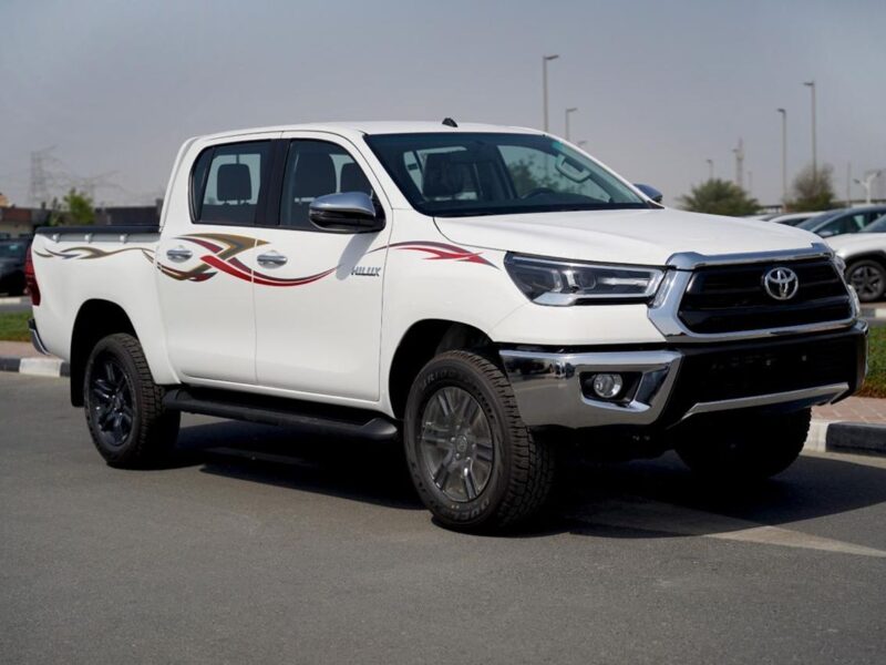 2025 Toyota Hilux GLX 2.7L Double Cab Utility 4WD MT White Red Pick Up
