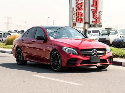2019 Mercedes-Benz C-Class C43 AMG 6 Cylinders Engine Petrol Red Black Sedan