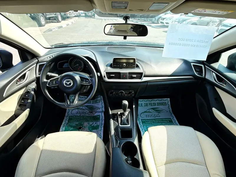 2019 Mazda 3 S Grade 4 Cylinder Petrol Engine Grey Beige Sedan GCC Specs