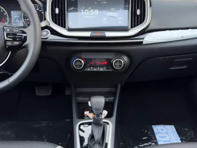 2025 Kia KX1 Other 4 Cylinders Engine White Black Hatchback