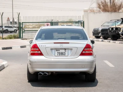 2001 Mercedes-Benz C-Class C240 6 Cylinders Engine Silver Black Sedan Clean Car