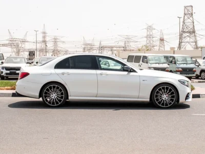 2018 Mercedes-Benz E-Class E 43 6 Cylinder Engine White Beige Sedan