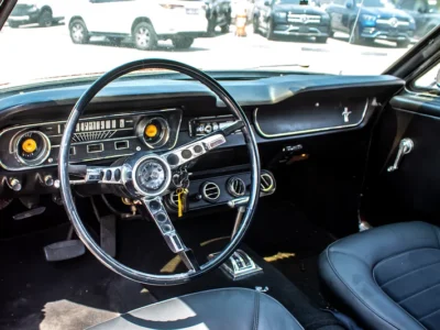 1965 Ford Mustang GT 8 Cylinder Engine Petrol Red Black Coupe