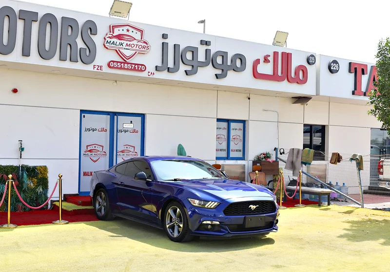 2016 Ford Mustang Fastback 6 Cylinders Engine Blue Black Sedan GCC Specs