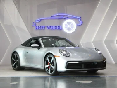 2021 Porsche 911 Carrera S 3.0L Twin-Turbocharged Flat-Six Grey Black Convertible