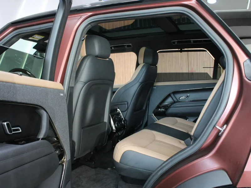 2025 Land Rover Range Rover Sport SE P550e Hybrid 3.0L 6 Cylinder Maroon Tan