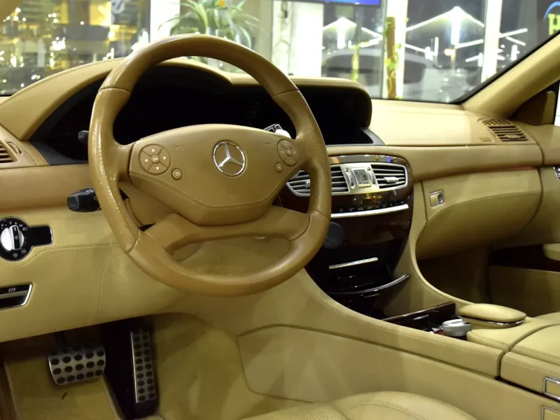 2011 Mercedes-Benz CL-Class CL 63 AMG 8 Cylinders Engine White Beige Coupe