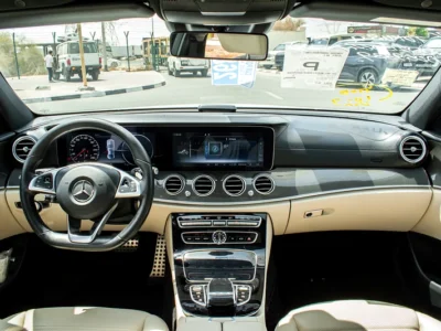 2018 Mercedes-Benz E-Class E 43 6 Cylinder Engine White Beige Sedan