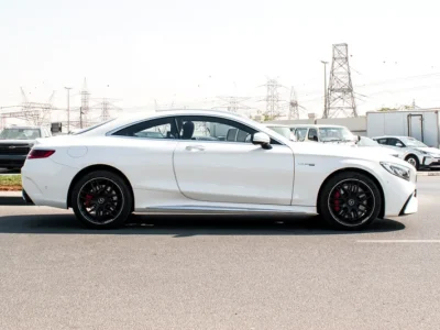 2018 Mercedes-Benz S-Class S 63 Coupe AMG Super Clean Car White Black