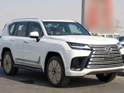 2024 Lexus LX 600 6 Cylinders Engine GCC Specs White Tan SUV