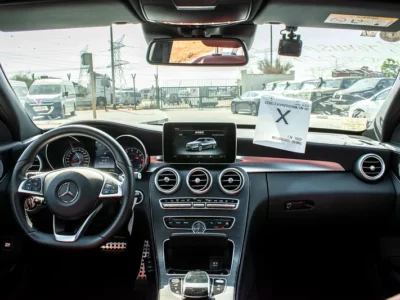 2016 Mercedes-Benz C-Class C450 4MATIC 6 Cylinder Engine White Red Wagon