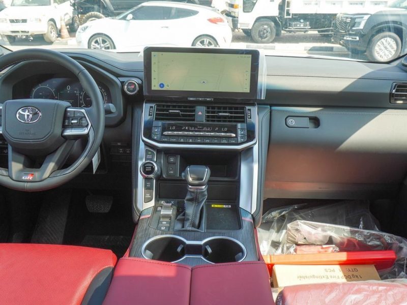 2025 Toyota Land Cruiser GR SPORT 3.5L V6 Engine Petrol White Red SUV