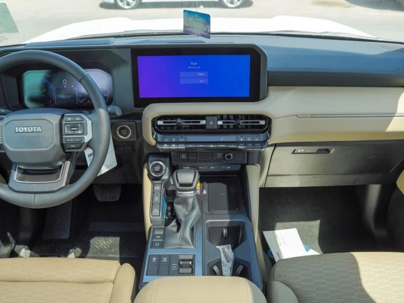 2025 Toyota Prado 2.4L 4 Cylinder Engine TURBO White Beige SUV