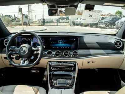 2021 Mercedes-Benz E-Class E53 AMG 6 Cylinders Engine White Beige Sedan