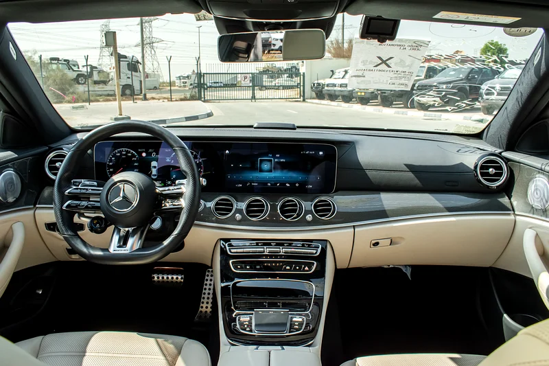 2021 Mercedes-Benz E-Class E53 AMG 6 Cylinders Engine White Beige Sedan