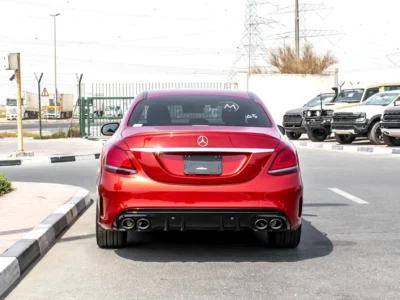 2021 Mercedes-Benz C-Class C43 AMG 6 Cylinder Engine Red Black Sedan