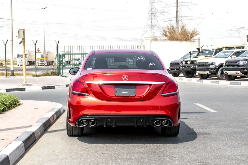 2021 Mercedes-Benz C-Class C43 AMG 6 Cylinder Engine Red Black Sedan