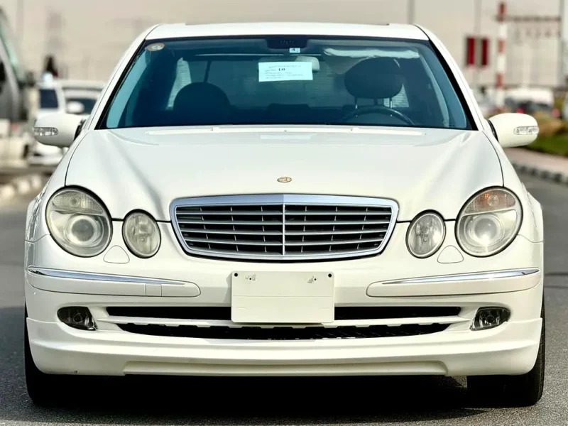 2002 Mercedes-Benz E-Class E 320 6 Cylinders Engine White Black Sedan Clean Title
