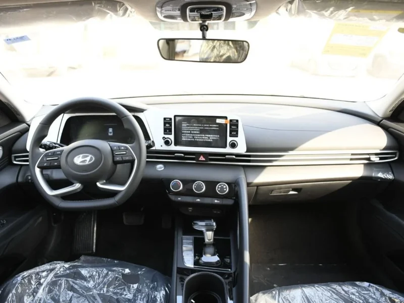 2025 Hyundai Elantra 1.5 Liters 4 Cylinders Petrol Engine White Black Sedan