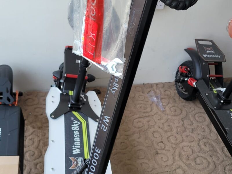 Black Electric Scooter 48 Volt Battery 40 KM Range with 60 Speed