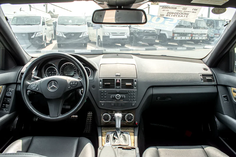 2008 Mercedes-Benz C-Class C250 6 Cylinders Engine Black Sedan Clean Car