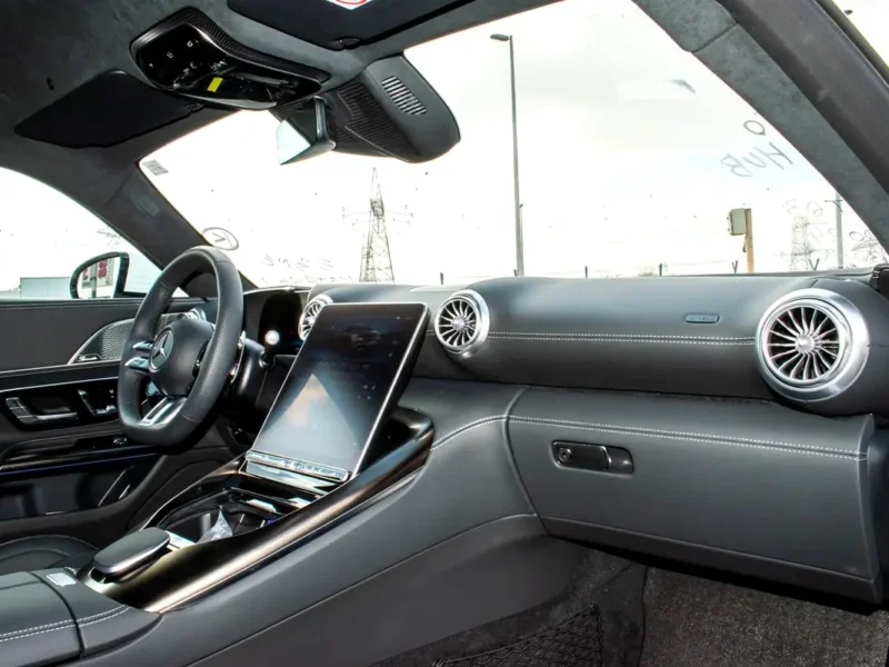 2024 Mercedes-Benz AMG GT 8 Cylinder Engine White Black Coupe