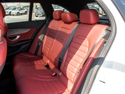 2016 Mercedes-Benz C-Class C450 4MATIC 6 Cylinder Engine White Red Wagon