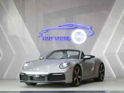 2021 Porsche 911 Carrera S 3.0L Twin-Turbocharged Flat-Six Grey Black Convertible