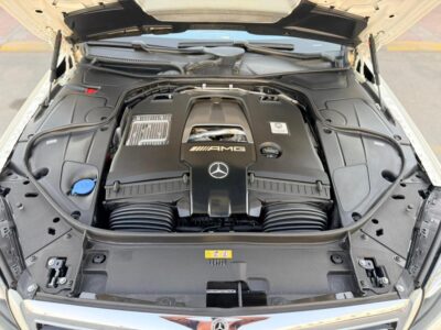 2018 Mercedes-Benz S63L AMG V8 Twin-turbocharged Engine White Black