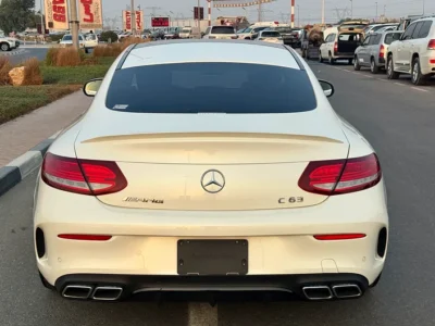 2017 Mercedes-Benz C-Class C63 AMG 8 Cylinders Engine White Black Coupe