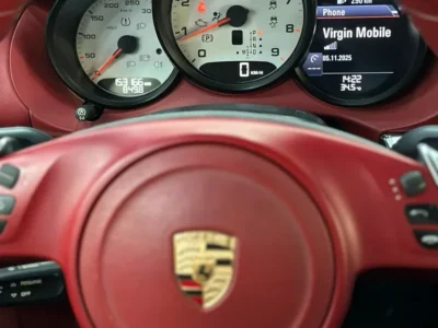 2014 Porsche Cayman S 6 Cylinders Engine Grey Red Coupe GCC Specs