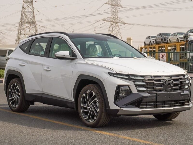2025 Hyundai Tucson 4 Cylinders Engine Petrol White Beige SUV