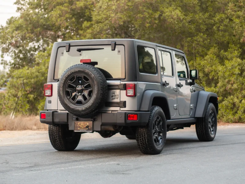 2018 Jeep Wrangler Unlimited Willys Wheeler 3.6L 6 Cylinder Engine Silver Grey