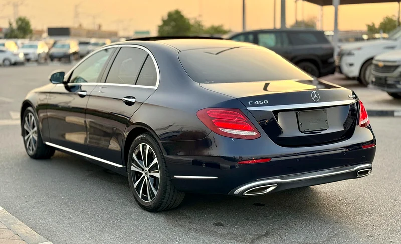 2020 Mercedes-Benz E-Class E450 4Matic 6 Cylinder Engine Blue Black Sedan