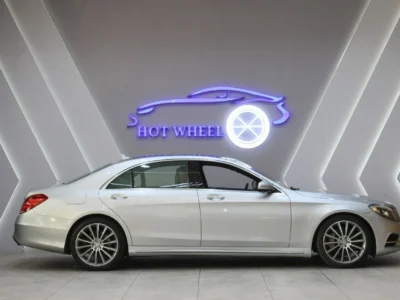 2016 Mercedes-Benz S 550 S550 AMG 4.7L biturbo V8 Engine Silver Tan Sedan