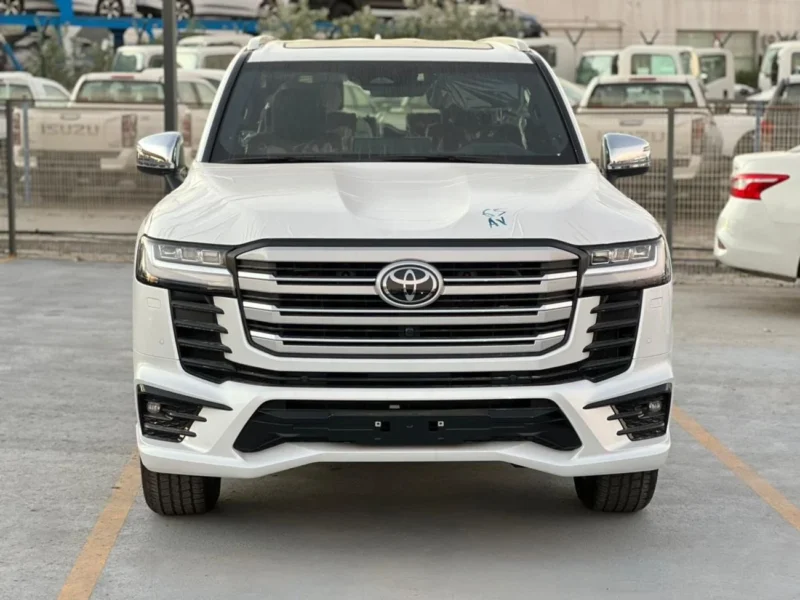 2025 Toyota Land Cruiser VXR 3.3L 6 Cylinder Engine Diesel White Red SUV