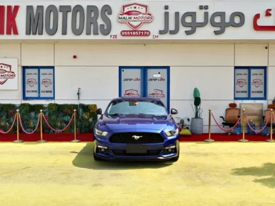 2016 Ford Mustang Fastback 6 Cylinders Engine Blue Black Sedan GCC Specs