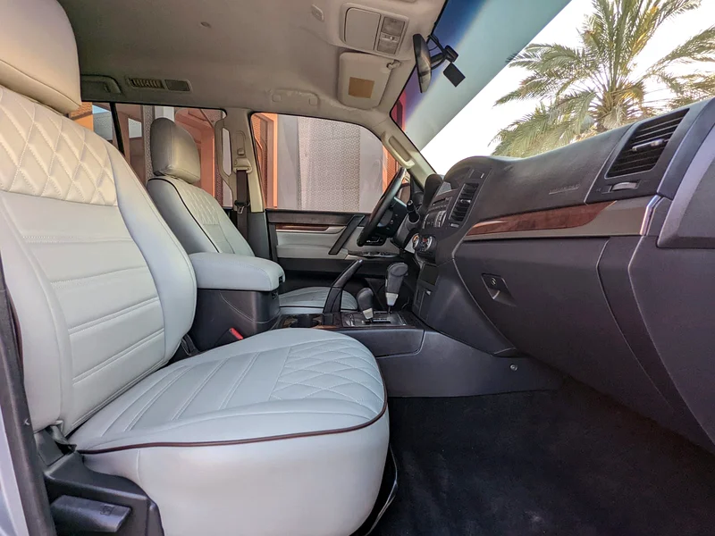 2013 Mitsubishi Pajero GLS MID 6 Cylinders Engine Silver Beige SUV GCC