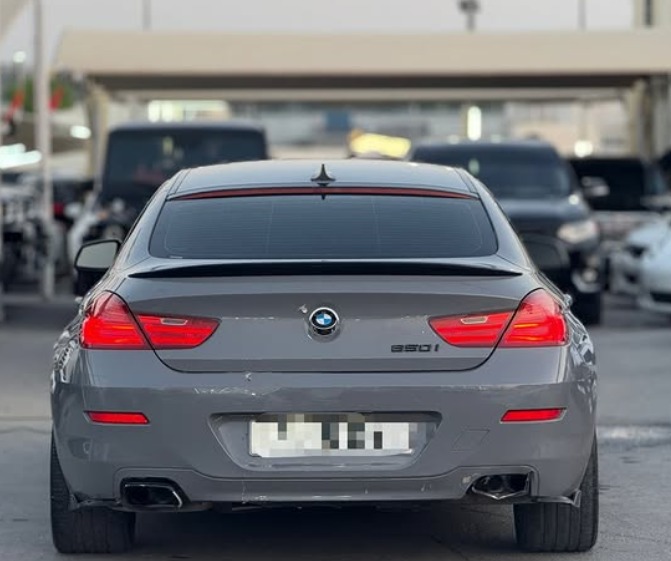 2013 BMW 650i Gran Coupe 4.4L V8 Engine Gulf Spec Full Option Grey Tan