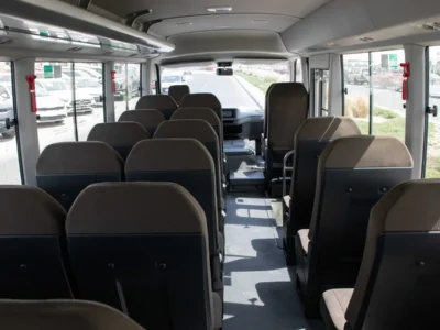 2025 Toyota Coaster HI ROOF 23S D 4.0L MT STD RD White Brown