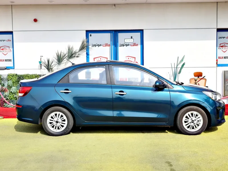 2022 Kia Pegas MPI Top 4 Cylinders Engine Blue Black Sedan GCC Specs