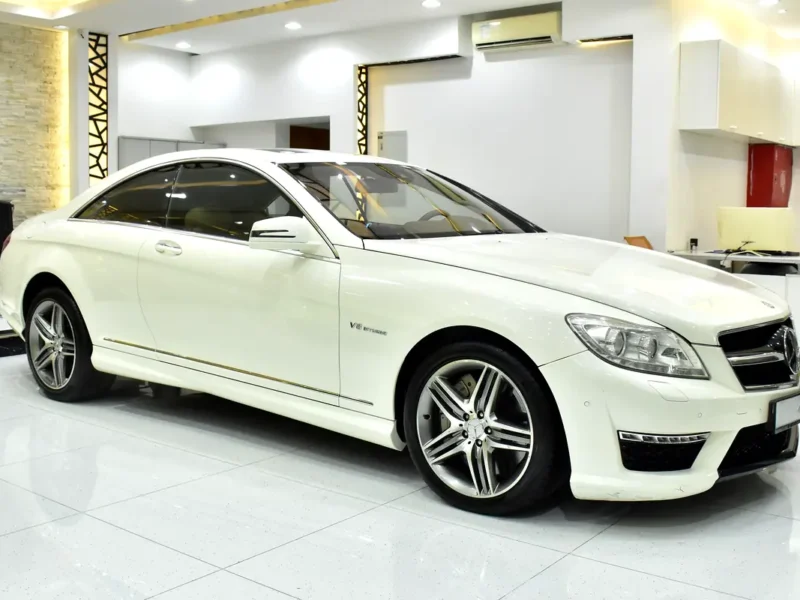 2011 Mercedes-Benz CL-Class CL 63 AMG 8 Cylinders Engine White Beige Coupe
