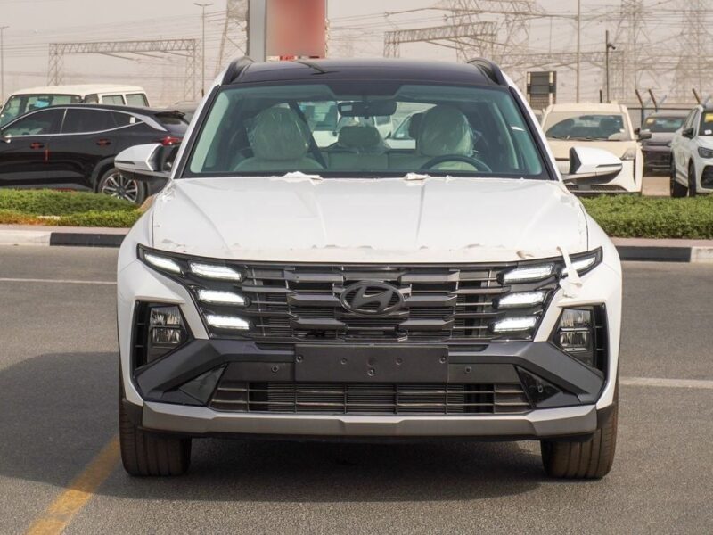 2025 Hyundai Tucson 4 Cylinders Engine Petrol White Beige SUV