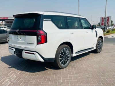 2025 Nissan Patrol LE Platinum City 3.5L 6 Cylinder Engine White Tan