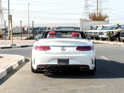 2017 Mercedes-Benz S-Class S 550 4Matic Coupe 8 Cylinder Engine White Red