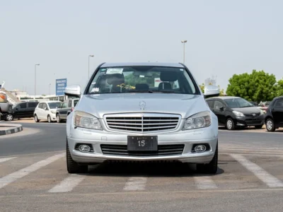 2008 Mercedes-Benz C-Class C250 6 Cylinders Engine Silver Black Sedan Clean Car